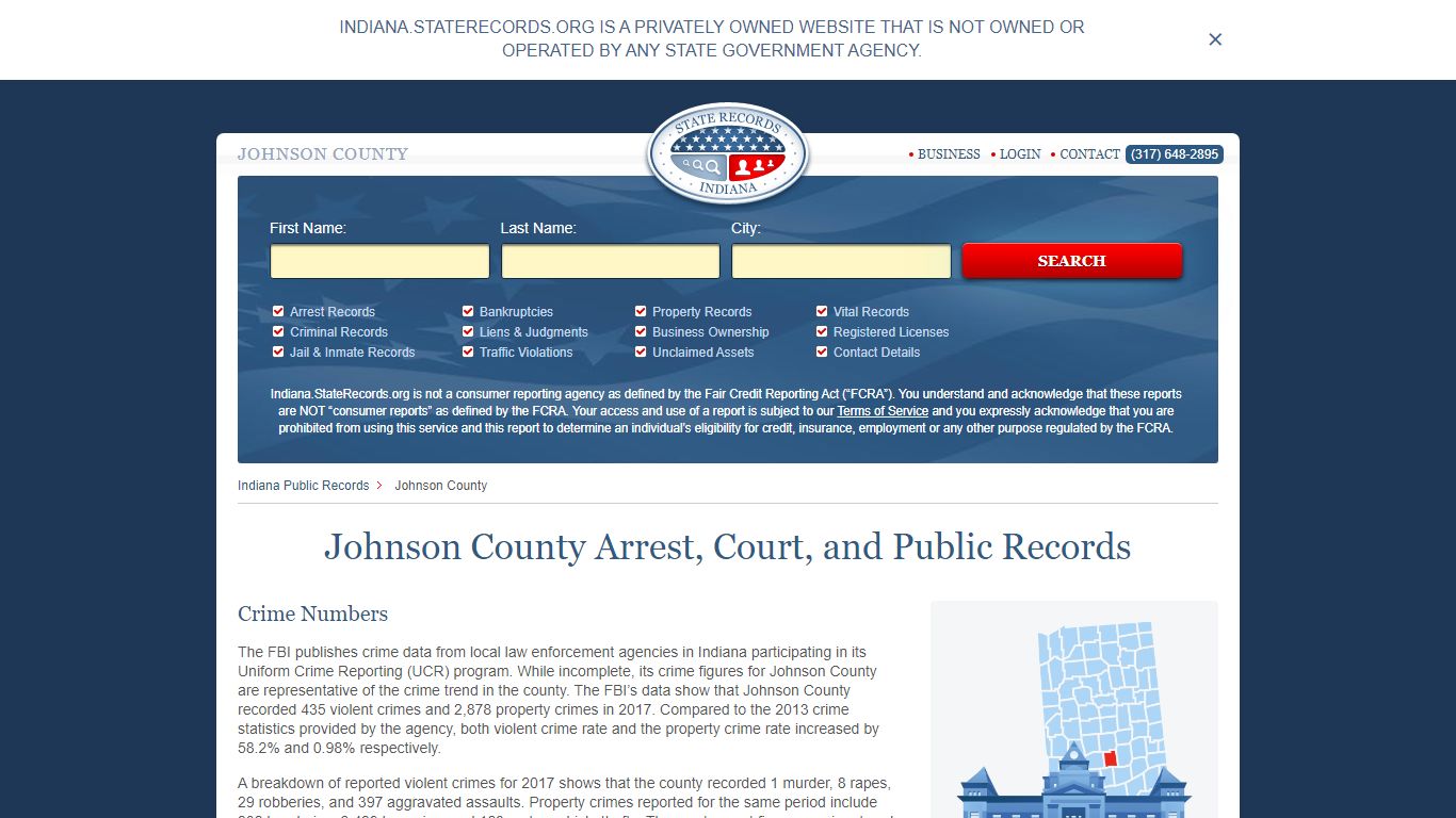 Johnson County Arrest, Court, and Public Records